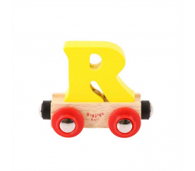 Bigjigs Rail Vagónek dřevěné vláčkodráhy - Písmeno R