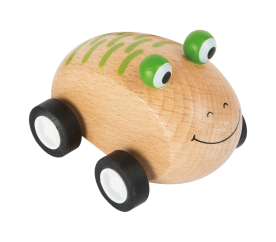 Dřevěné zvířátkové autíčko 1ks  Žabka