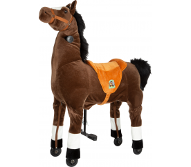 Small Foot Pohyblivý dětský jezdecký kůň na kolečkách Blesk