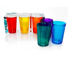 6 barevných párty sklenic Graneny - Graneny