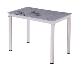 Signal Jedálenský stôl DAMAR 100x60 cm Biely
