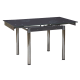 Signal Rozkladací Jedálenský stôl GD-082 80(131)x80 cm Sivá/Chróm