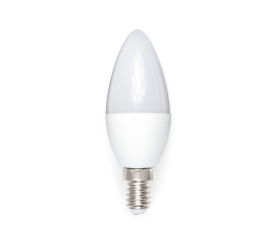 LED žiarovka C37 - E14 - 6W - 530 lm - studená biela