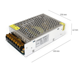 Napájací zdroj pre LED pásky 8,5A 100W 12V DC plech