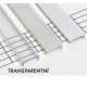 Transparentný difúzor KLIK pre profily A, B, C, 1m