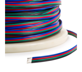 Kábel pre LED pásky RGB 3528, 5050 priemer 0,35