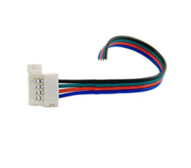 Konektor click - pre LED PÁSKY - RGB - 10mm - 4pin - s vodičom