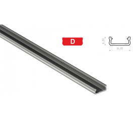 Hliníkový profil pre LED pásky D mini povrchový 1m