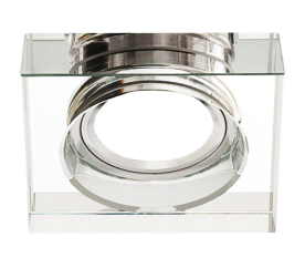 SMART Podhľadové bodové svietidlo BRG70449 nevýklopné - hrubé sklo 2cm - štvorec - zrkadlo