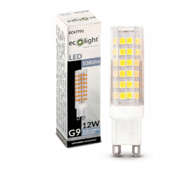 LED žiarovka - G9 - 12W - studená biela