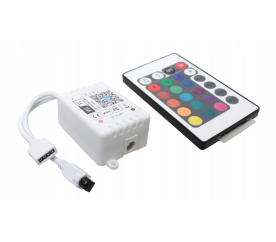 Diaľkové ovládanie + kontrolér RGB LED - WiFi - IR24 - 8A - 96W - Alexa