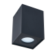 Zápustné bodové svietidlo OS201-CP nevýklopné - štvorec - čierna matná + pätica GU10