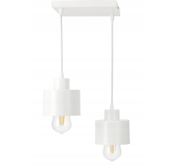 LED stropné svietidlo - 2xE27 - KUBEK WHITE