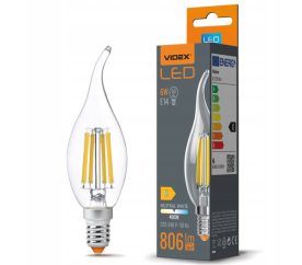 LED žiarovka FLAME filament - E14 - 6W - neutrálna biela