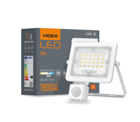 LED reflektor PIR - 20W - 1800 lm - so senzorom pohybu