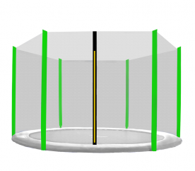 Aga Ochranná sieť 400 cm na 6 tyčí Black net / Light Green