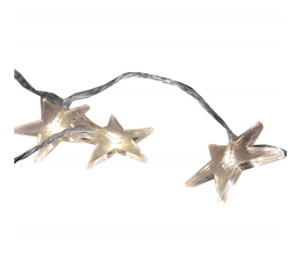 Linder Exclusiv Vianočný svetelná reťaz 48 LED Hviezdy Teplá biela