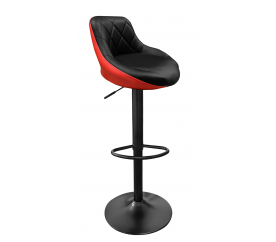 Aga Barová stolička Čierna/Čierno-červená