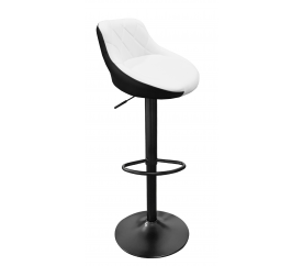 Aga Barová stolička Čierna/Bielo-čierna