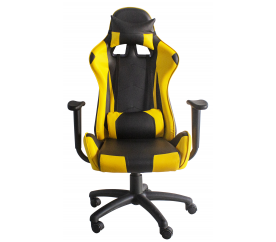 Aga Herná stolička MR2090 Čierno - Žltá