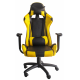 Aga Herná stolička MR2090 Čierno - Žltá