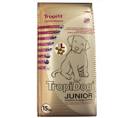 TropiDog Super Premium Junior M&L krůta,losos a vejce L 15kg