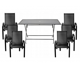 Aga Záhradná zostava Relax Exclusive stôl + 6 kresiel