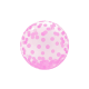 Aga4Kids Balónek průhledný 45 cm Růžové tečky