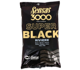 Sensas Kŕmičková zmes 3000 Super Black River 1kg