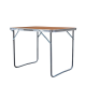 Aga Skladací kempingový stolík 80x60x70 cm Hnedý