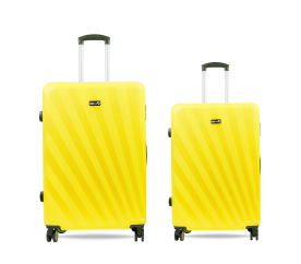Aga Travel Sada cestovních kufrů S+M CZ207 Žlutá