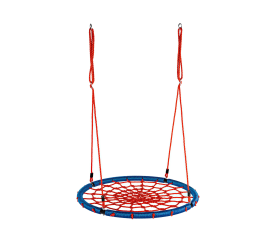 Aga Závesný hojdací kruh 100 cm Modro-červený