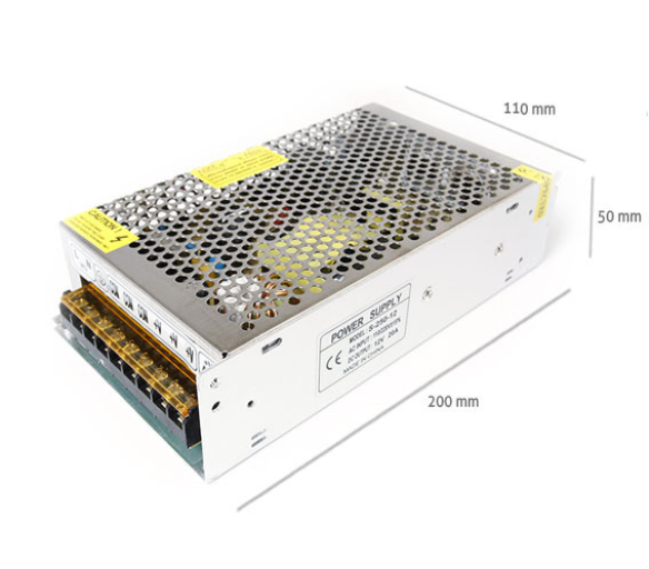 Zdroj napájania pre LED pásy 20.8A 250W 12V DC plech