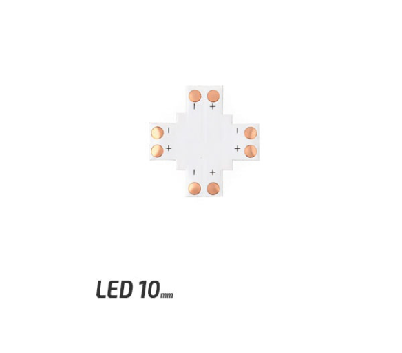 Spojka pre LED pásy - X - CN21 - 10mm - 2pin - SMD 5050, 5630, 5730