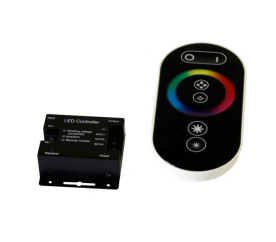 Diaľkový dotykový ovládač čierny pre RGB LED pásy - max 216W