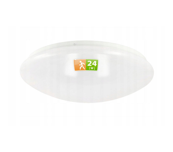 LED stropné svietidlo na povrchovú montáž so senzorom pohybu - 24W