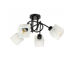 LED stropná lampa LOFT - 4xE27 - CUBE WHITE