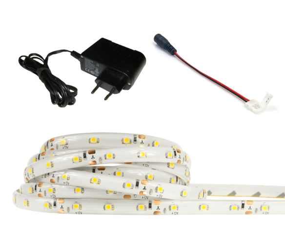 LED pásik - SMD 2835 - 1m - 60LED/m - 4,8W/m - IP20 - studená biela