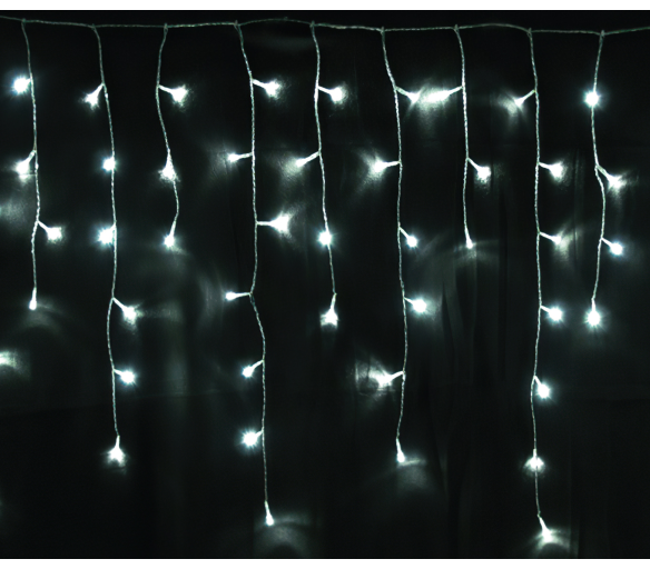Linder Exclusiv Vianočný svetelný dážď 120 LED Studená biela