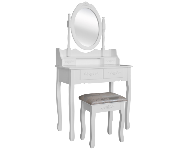Košík Toaletný stolík so zrkadlom + stoličkou