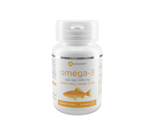 Avanso Omega 3 Pro zdravé srdce, mozek a zrak 30 tobolek